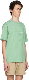 AAPE by A Bathing Ape Green Printed T-Shirt