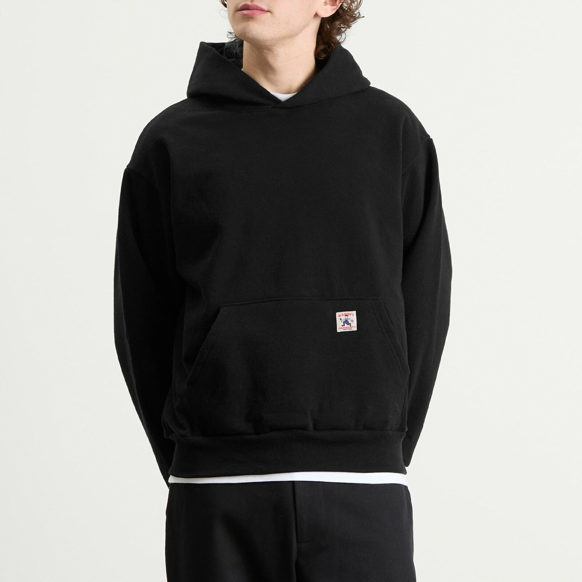 Randy's Garments Men's Randy’s Garments  Heavyweight Logo Hoodie in Black