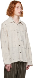 Karu Research Off-White Check Shirt