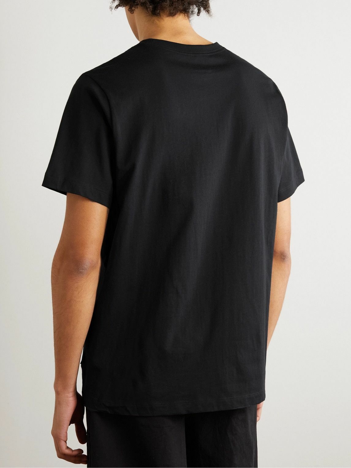 Nike - NSW Logo-Print Cotton-Jersey T-Shirt - Black Nike