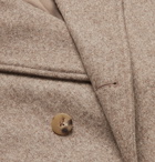 DE BONNE FACTURE - Double-Breasted Mélange Wool Coat - Neutrals
