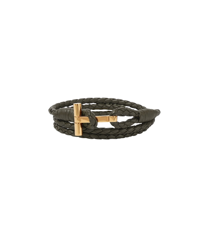Photo: Tom Ford T braided leather bracelet