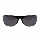 Bottega Veneta Eyewear Bottega Veneta Bv1348s Linea Speed Rectangular 001 Black Grey Sunglasses