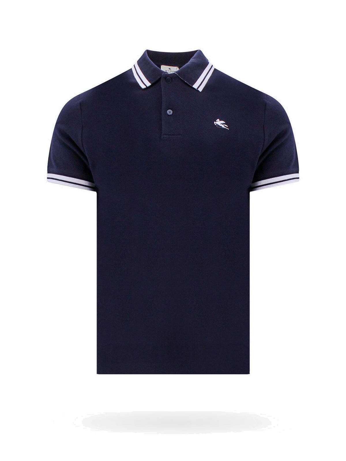 Etro Blue Cotton Polo Shirt