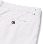 Club Monaco - Maddox Pinstriped Cotton Shorts - White