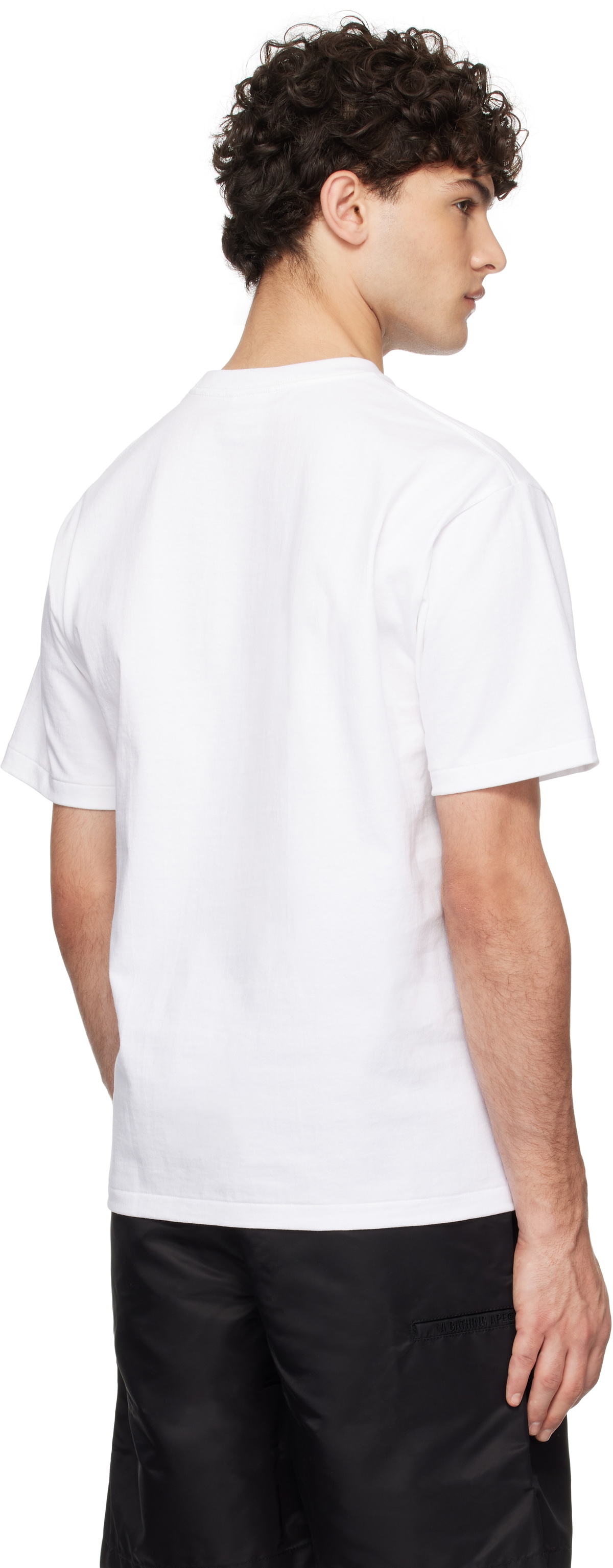 BAPE White Tie Dye College T-shirt A Bathing Ape