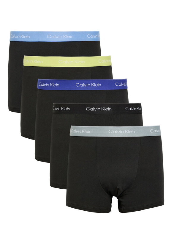 Photo: Calvin Klein Icon Stretch-cotton Trunks set of Five Black