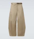 Sacai Cotton chino barrel-leg pants