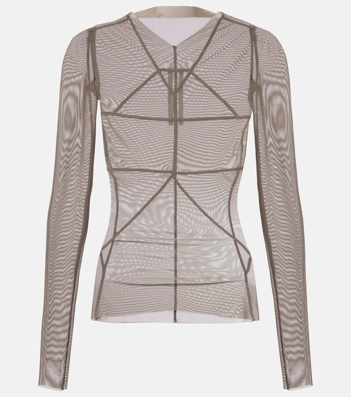 Rick Owens Temple sheer tulle top