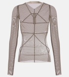 Rick Owens Temple sheer tulle top