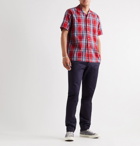 Beams Plus - Camp-Collar Checked Cotton Shirt - Red