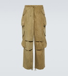 Entire Studios Bleached cotton-blend cargo pants