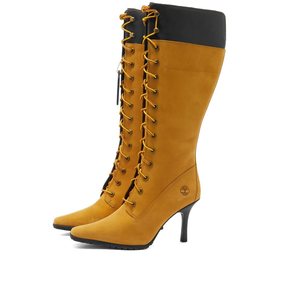 Timberland x Veneda Carter Womens Tall Lace Boot in Wheat Nubuck
