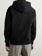 Jil Sander - Logo-Print Cotton-Jersey Hoodie - Black