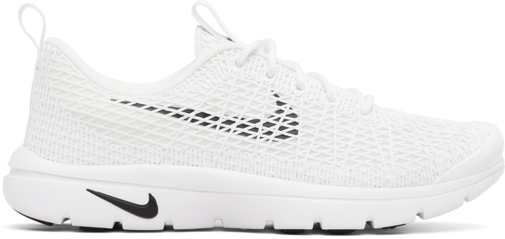 Photo: Comme des Garçons Homme Plus White Nike Edition Air Flymesh Sneakers
