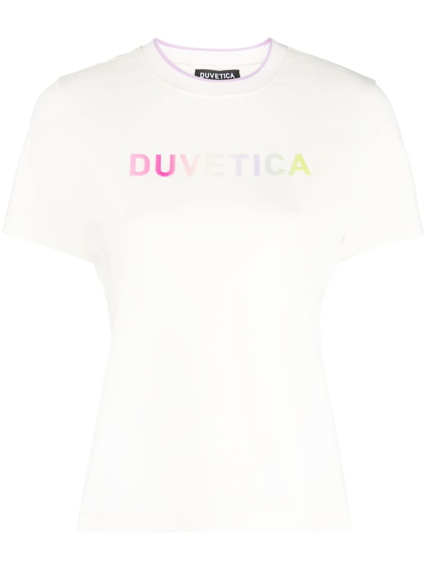 Photo: DUVETICA - Logo Cotton T-shirt