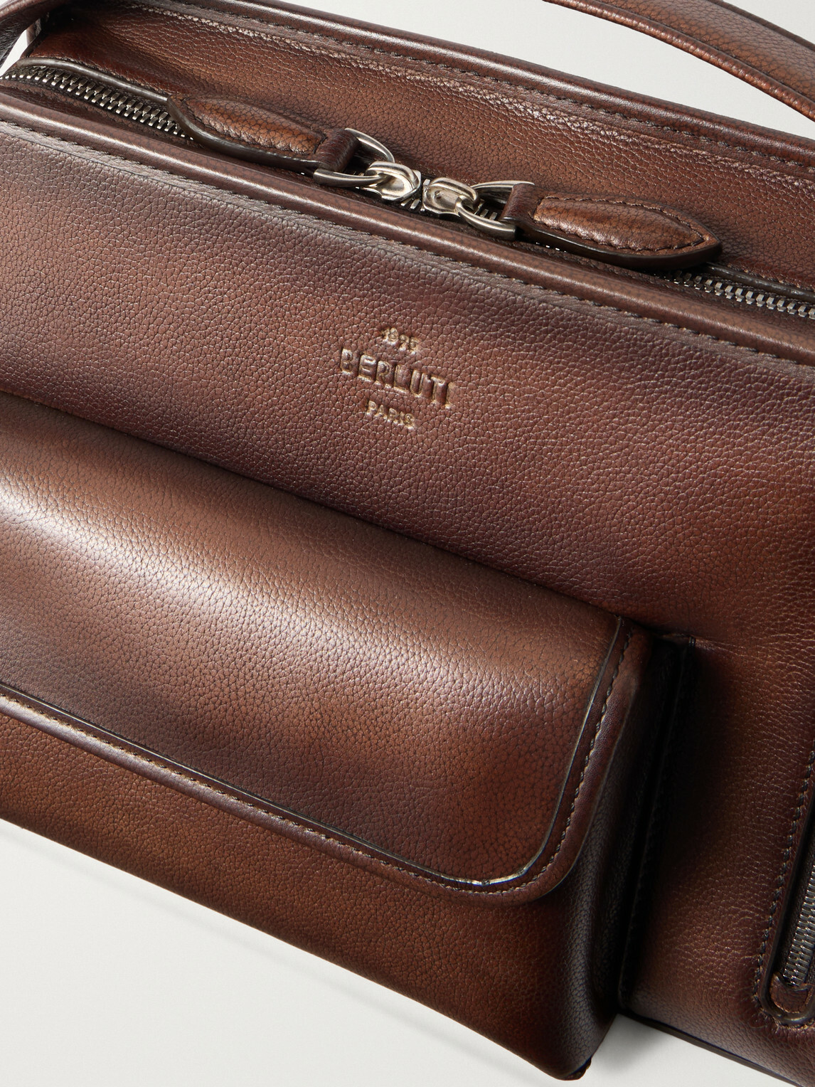Berluti - Journalier Full-Grain Leather Messenger Bag