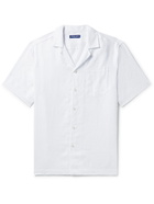 Frescobol Carioca - Angelo Camp-Collar Linen Shirt - White