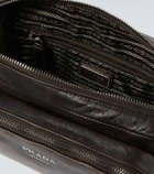 Prada Distressed leather crossbody bag