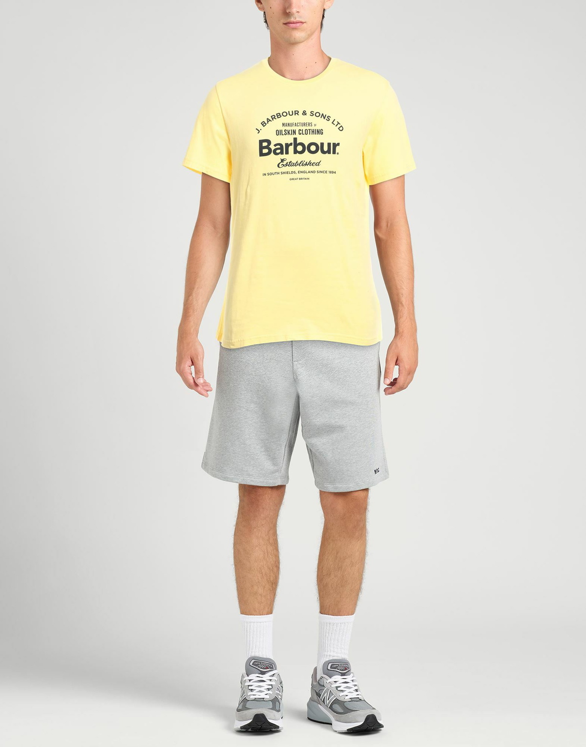 Barbour Mens T-shirt in Yellow