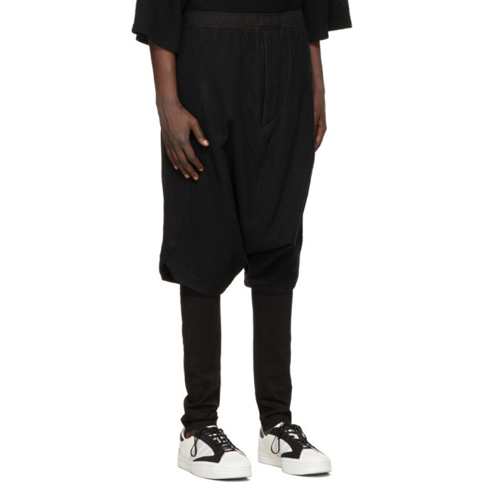 Julius Black Wool Sarouel Trousers Julius