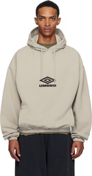 Umbro Taupe OG Logo Mask Hoodie