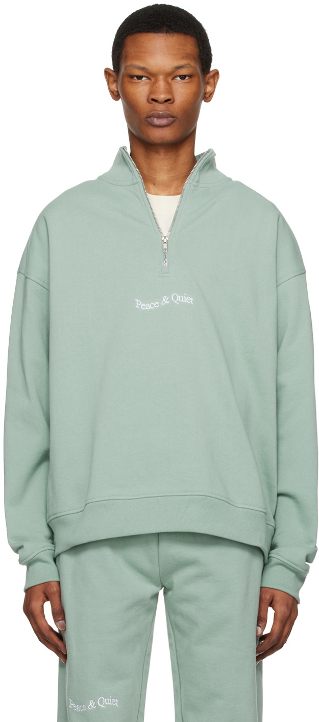 Museum of Peace & Quiet Green Wordmark Sweatshirt