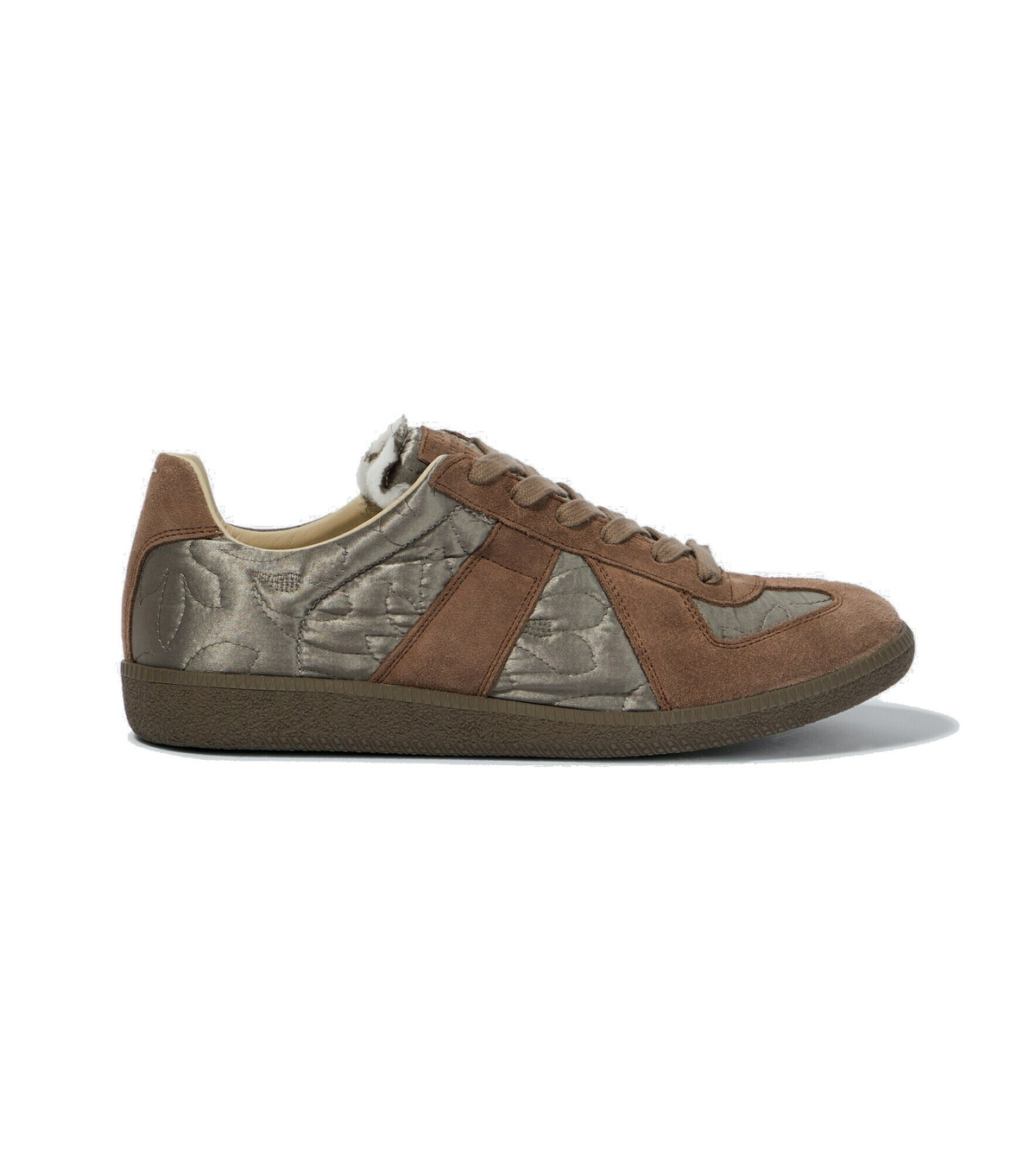 Maison Margiela スニーカー 本革 スエード 白 Replica sneakes MAISON MARGIELA レプリカレザー＆スエード スニーカー | NET-A