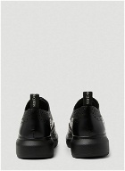Platform Brogue Lace-Up Shoes in Black