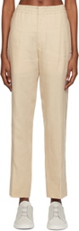 ZEGNA Beige Drawstring Trousers