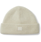 Acne Studios - Kansy Logo-Appliquéd Wool-Blend Beanie - Neutrals