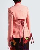 Off-white Womens Blazer in Salmon pink