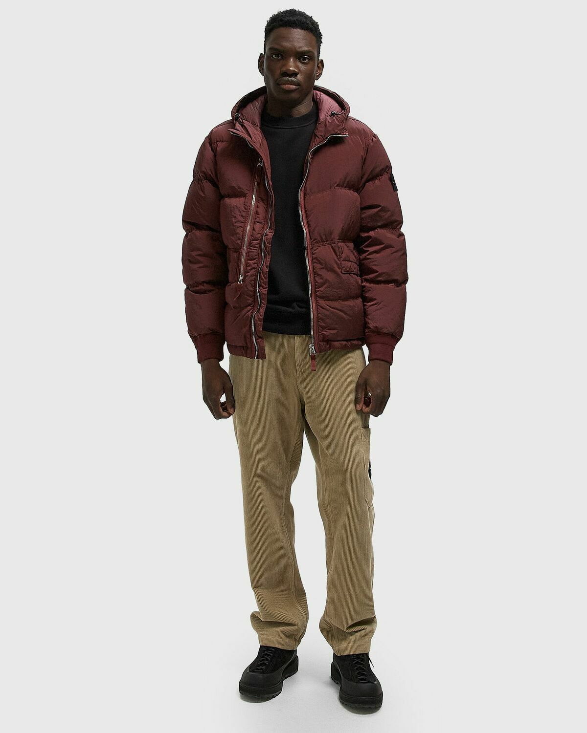 Stone Island JACKET Red Mens Down & Puffer Jacket