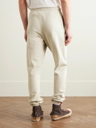 Gallery Dept. - Team Dept Tapered Embroidered Printed Cotton-Jersey Sweatpants - Neutrals