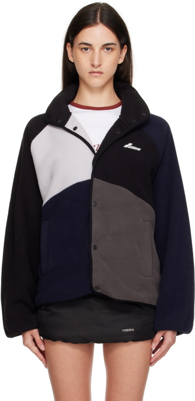 Photo: We11done Black Colorblock Fleece Jacket