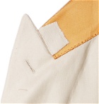 Caruso - Double-Breasted Linen and Silk-Blend Twill Suit Jacket - Neutrals
