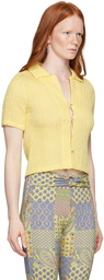 Paloma Wool Yellow Josefina Short Sleeve Shirt