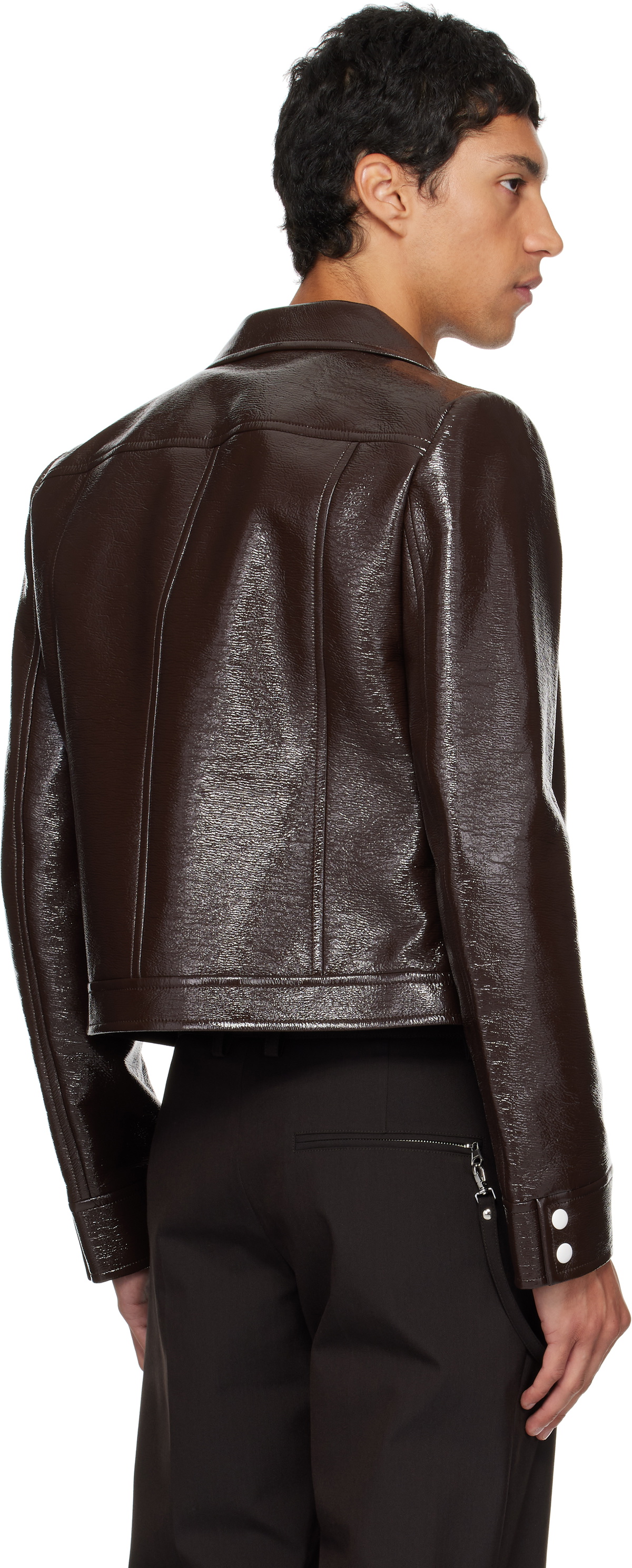 Courrèges Brown Reedition Vinyl Jacket