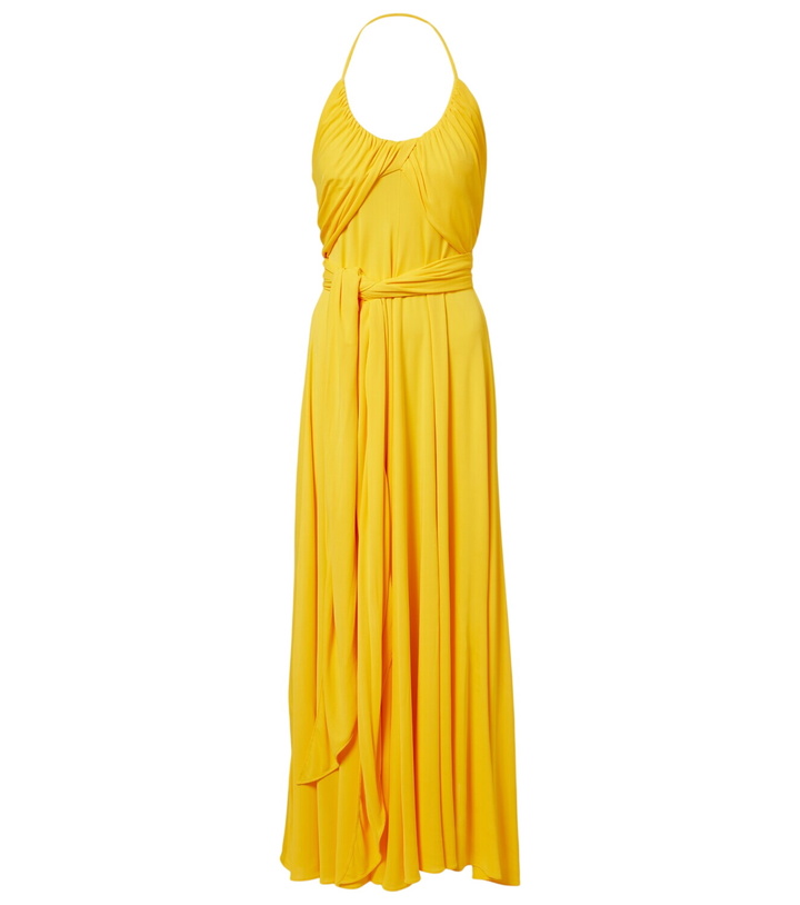 Photo: Alaïa Draped halterneck jersey maxi dress