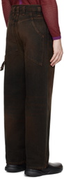 Eckhaus Latta Black Baggy Jeans