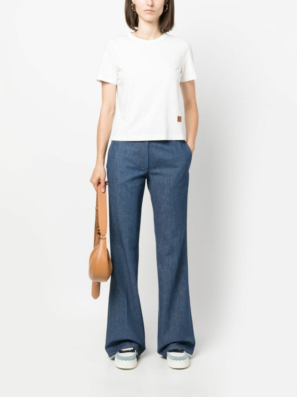 FORTE FORTE - High-waisted Bootcut Denim Jeans