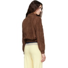 MACKAGE Brown Senka-SU Patch Pocket Suede Jacket