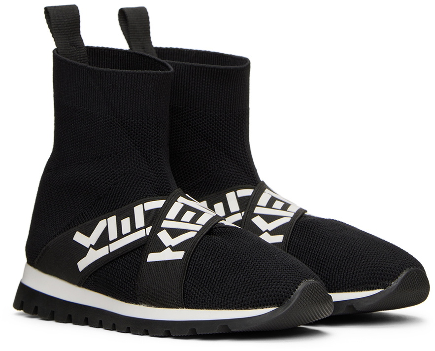 Kenzo Kids Black Sock Sneakers