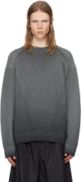 Juun.J Gray Cotton Dyed Sweater