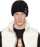 AAPE by A Bathing Ape Black Logo Beanie