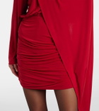 Magda Butrym Caped cupro-blend minidress