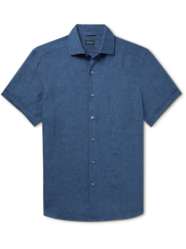 Photo: Zegna - Linen Shirt - Blue