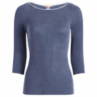Fruity Booty Women's Second Skins 3/4 Length Top in Navy