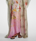 Roberto Cavalli Printed silk kaftan