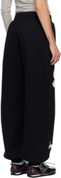 Chopova Lowena Black Flying High Sweatpants